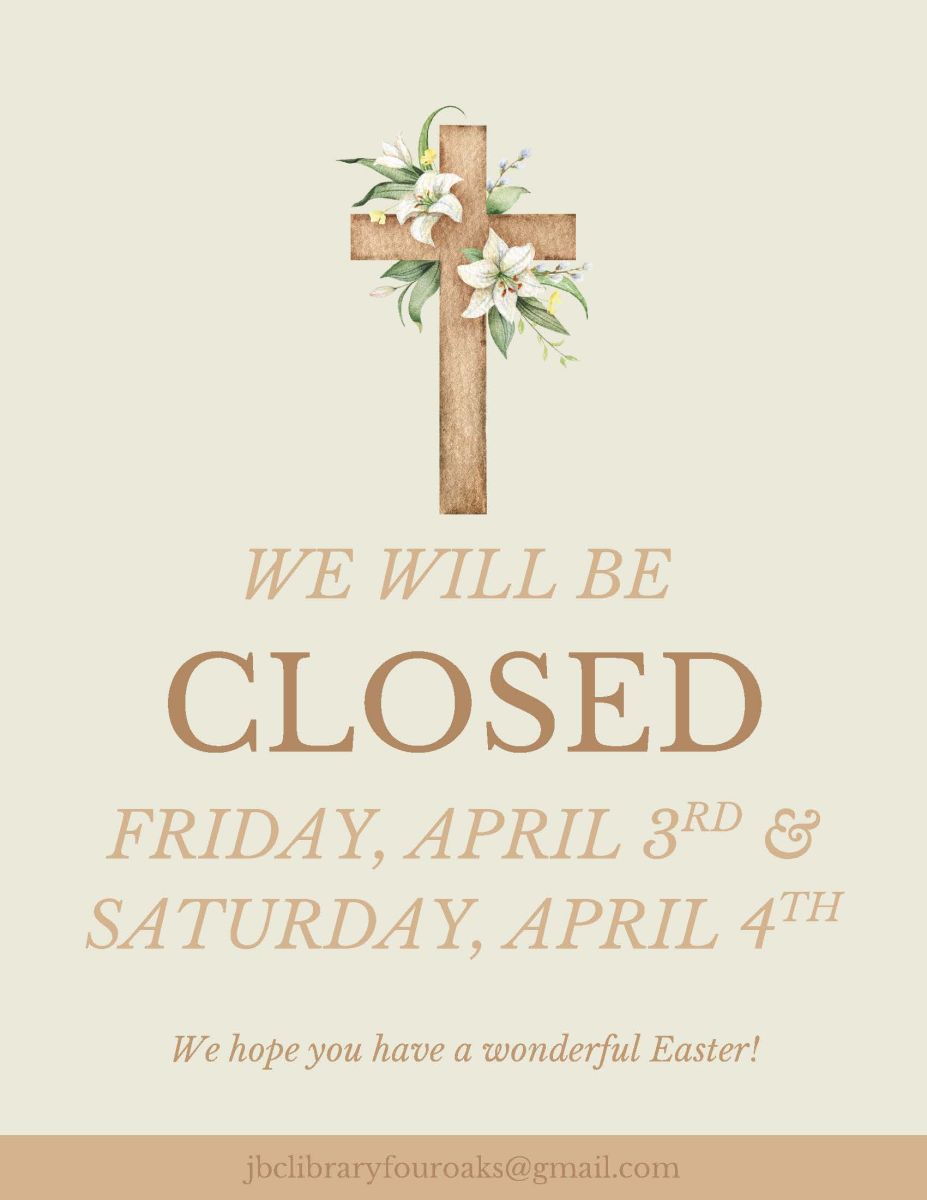 Closed for Easter