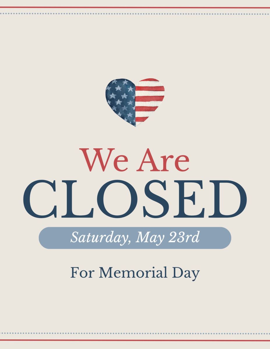 Library Closed on Memorial Day
